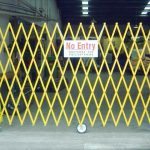 Warehouse safety barriers, forklift safety barriers, mezzanine pallet gates
