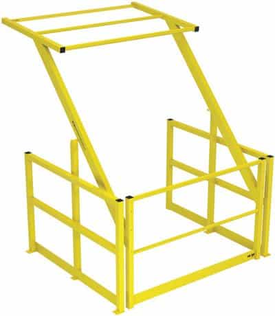 Warehouse safety barriers, forklift safety barriers, mezzanine pallet gates
