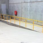 Warehouse safety barriers, forklift safety barriers, mezzanine pallet gates