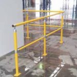 Warehouse safety barriers, forklift safety barriers, mezzanine pallet gates