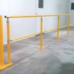 Warehouse safety barriers, forklift safety barriers, mezzanine pallet gates