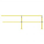 Warehouse safety barriers, forklift safety barriers, mezzanine pallet gates