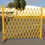Warehouse safety barriers, forklift safety barriers, mezzanine pallet gates