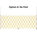 Expandable safety barrier between two existing walls
