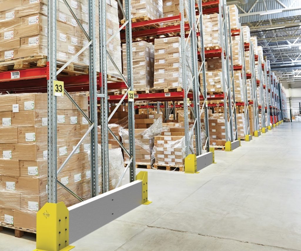 Warehouse safety barriers, forklift safety barriers, mezzanine pallet gates