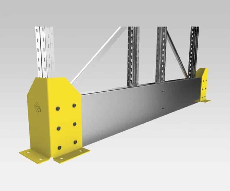 Double End Rack Protector Rack-Pro Pallet Rack End Protector™ Double - Verge Safety Barriers