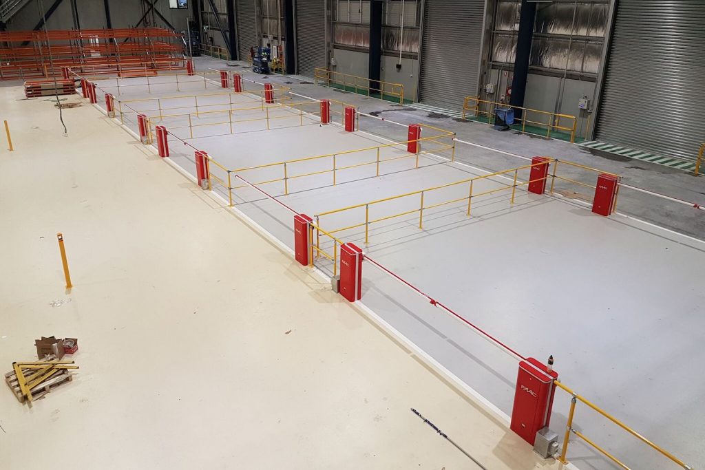 forklift charging station warehouse