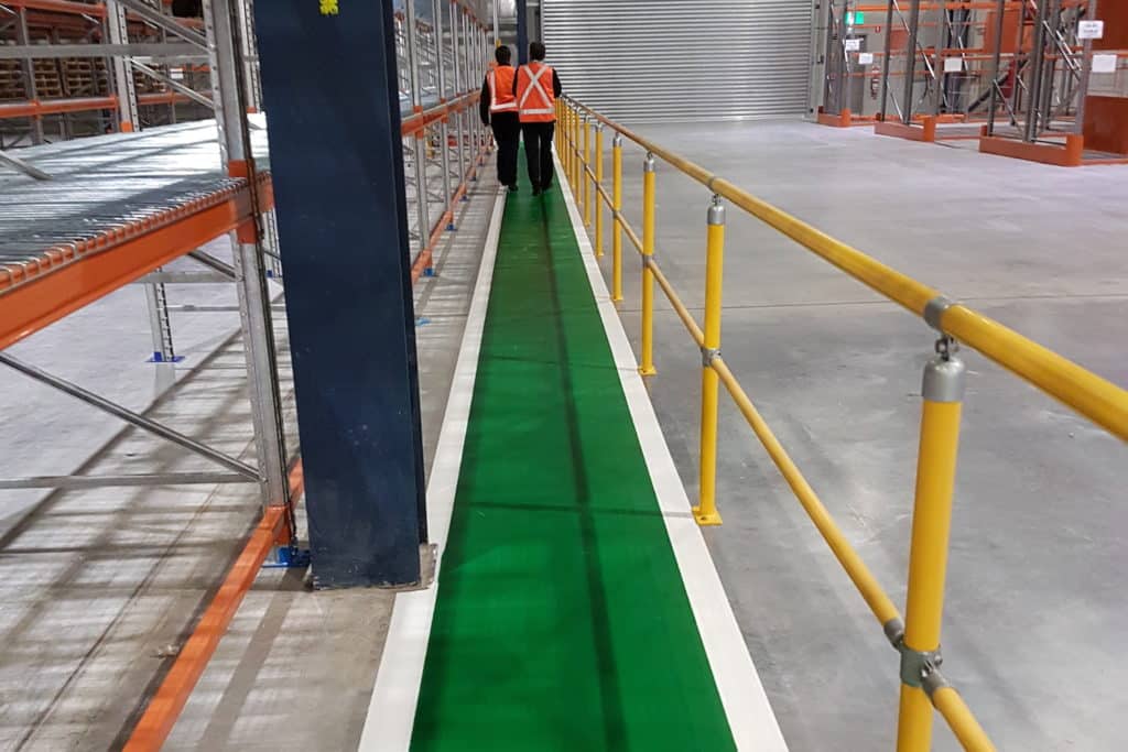 Forklift Traffic Lanes and Pedestrian Walkways