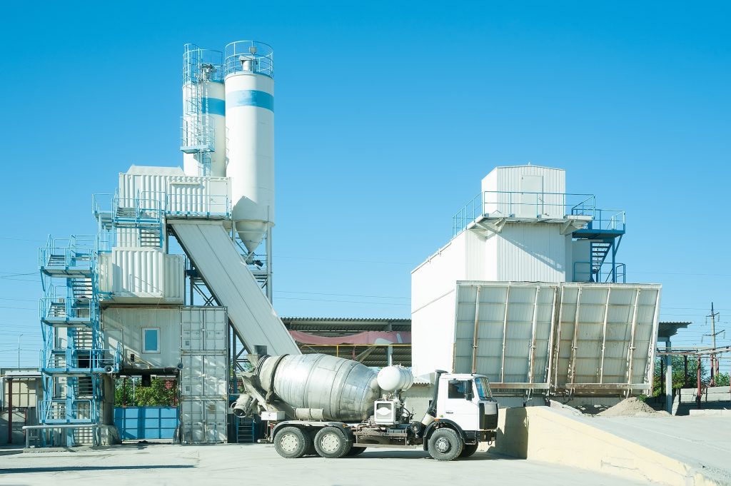 concrete batching plant needs verge safety barriers