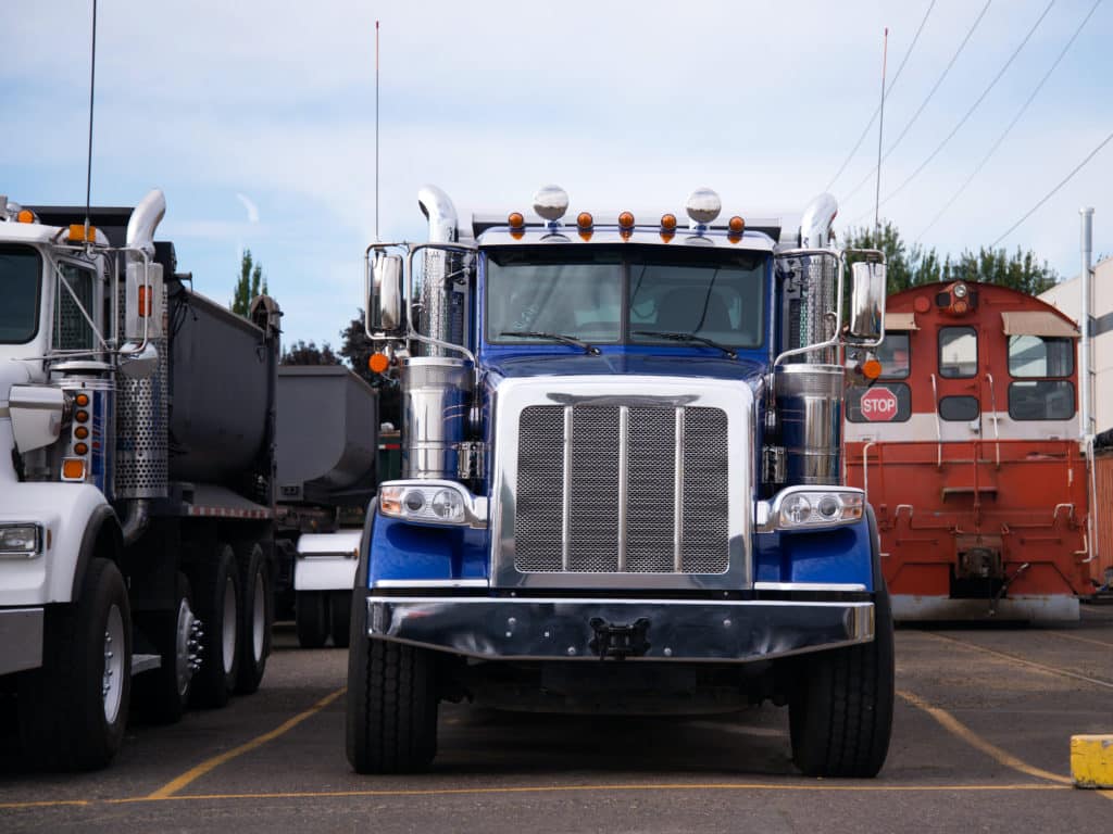 verge truck stops safety barriers
