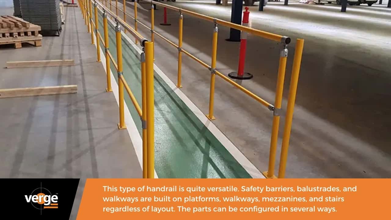 Benefits of a Modular Handrail » Modular Handrail A modular handrail is suitable for a big range of applications.