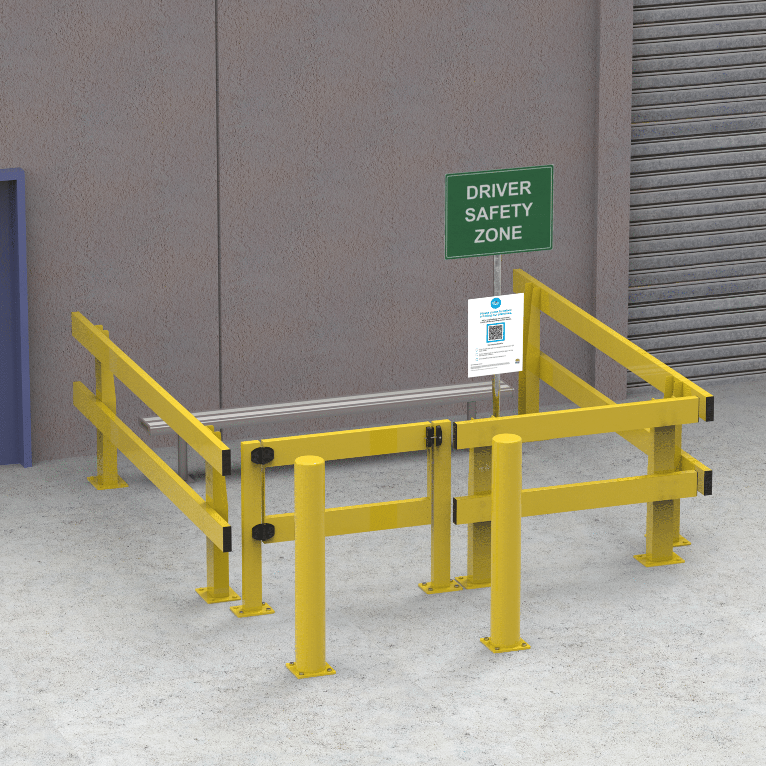 Loading & Unloading Exclusion Zone | Verge Safety Barriers