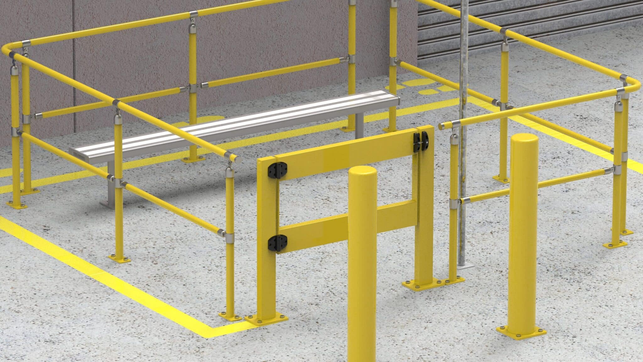 Loading & Unloading Exclusion Zone - Verge Safety Barriers