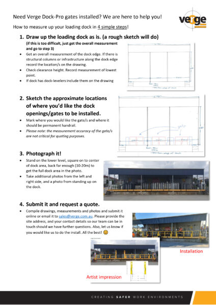 Dock-PRO Safety Gate For Loading Docks Verge Safety Barriers