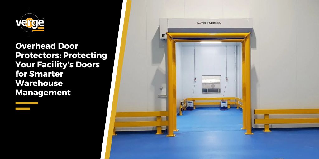 Overhead door protectors for warehouse safety