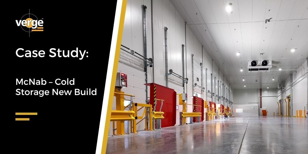 Interior of a new cold storage facility