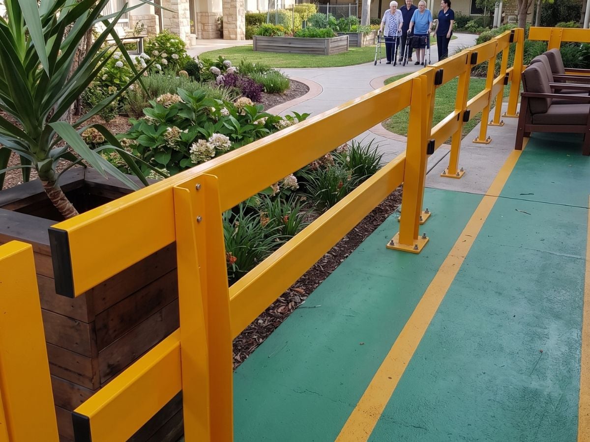 Outdoor Courtyards and Resident Walkways