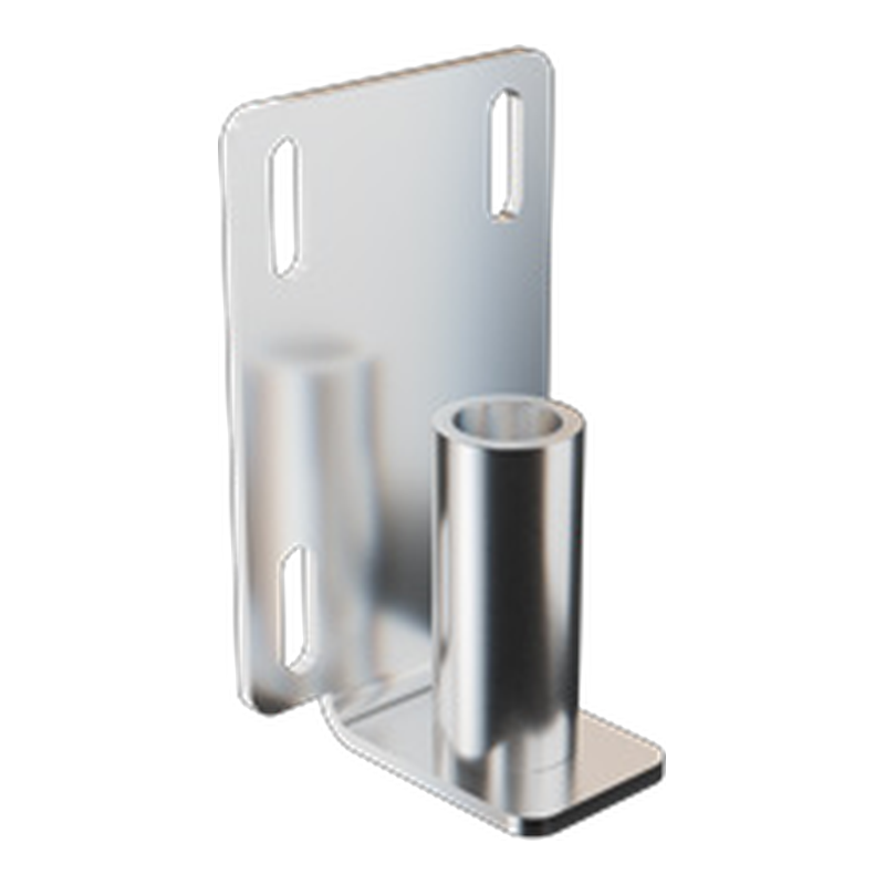 Stainless steel wall mounting bracket with tube holder