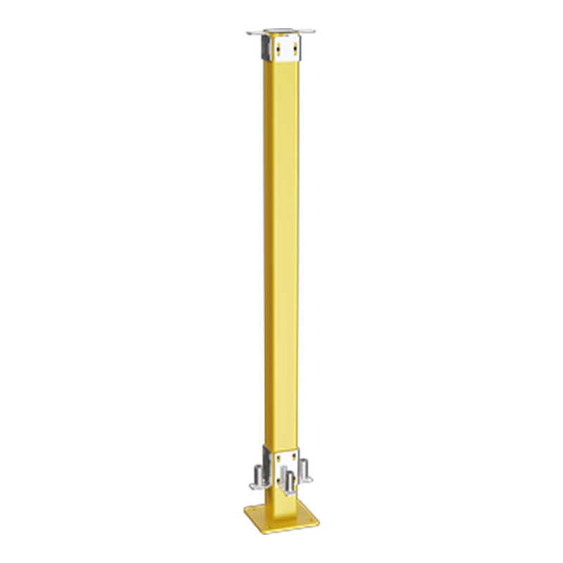 Yellow adjustable steel support post