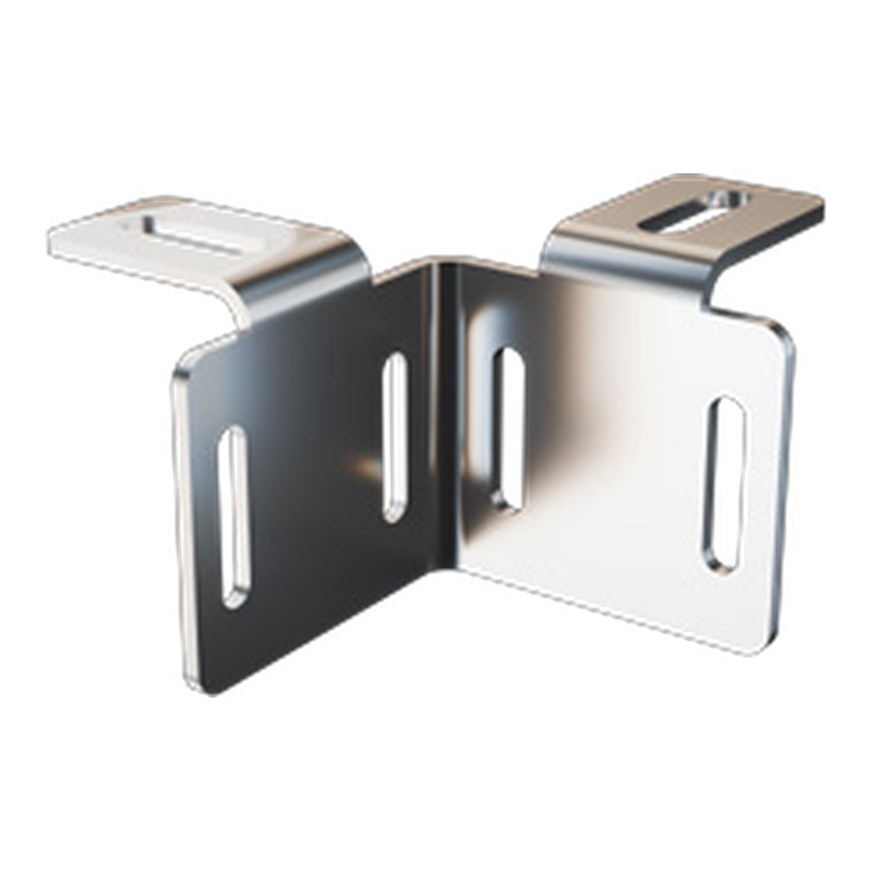 Stainless steel corner bracket with slotted holes