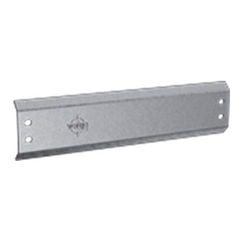 Galvanised steel mounting bracket with bolt holes