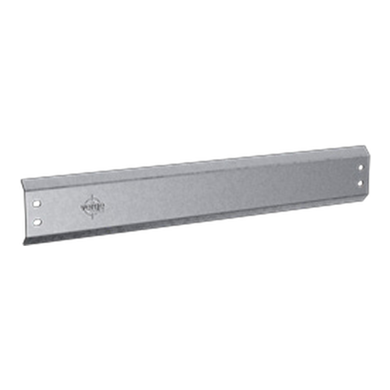 Long galvanised steel mounting bracket with holes