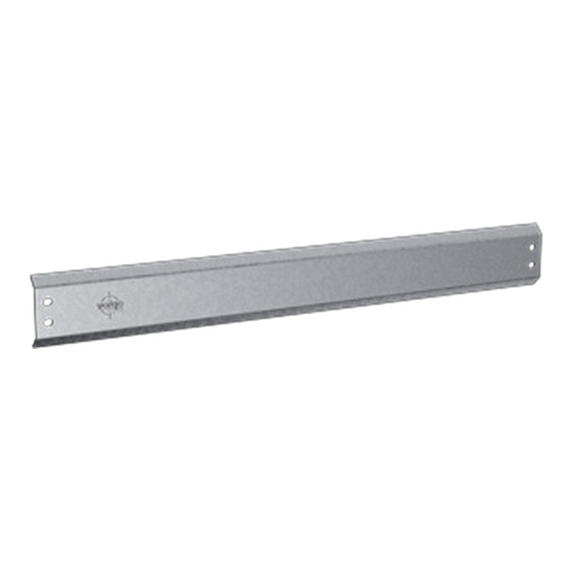 Long galvanised steel mounting bracket with holes