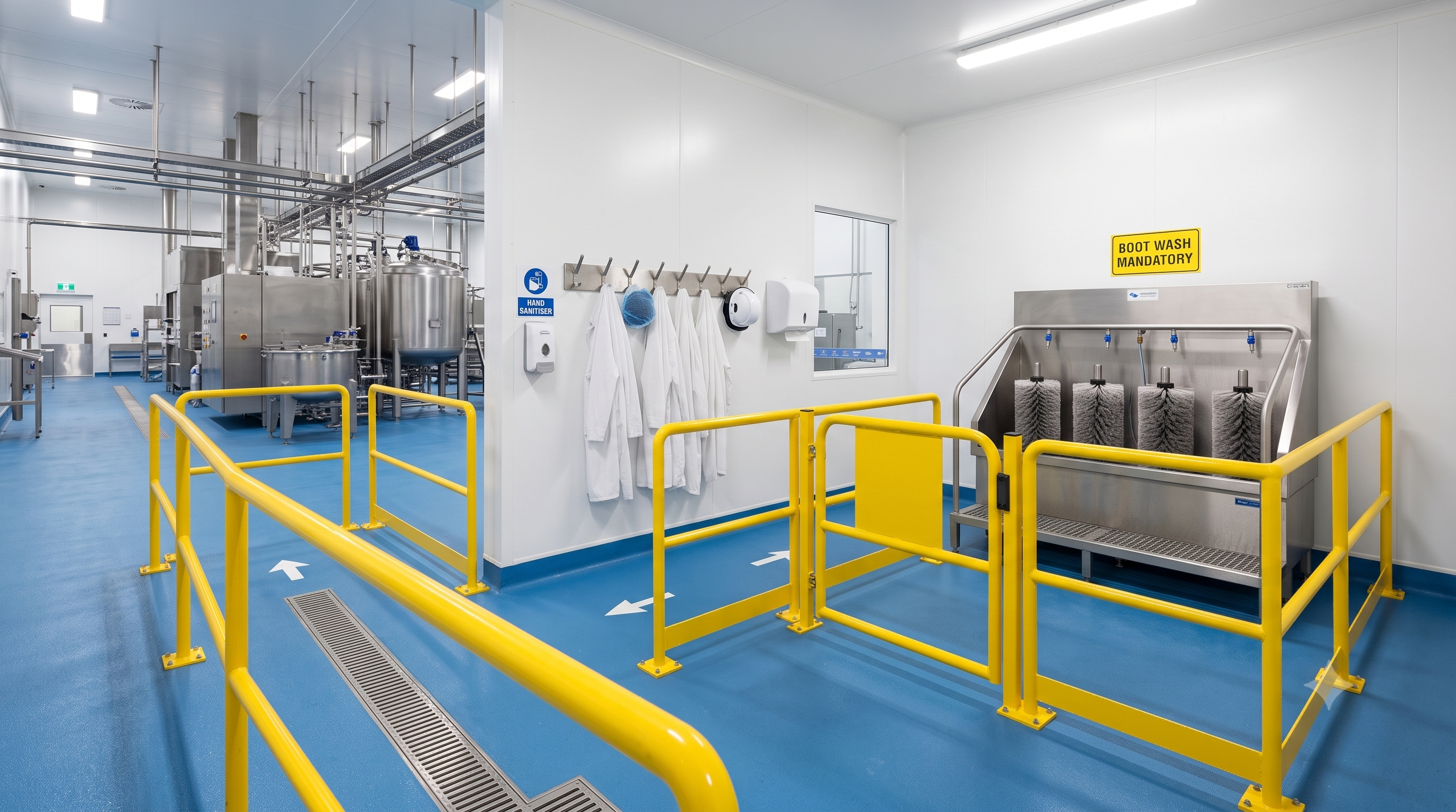 Hygiene and Wash-Down Zones